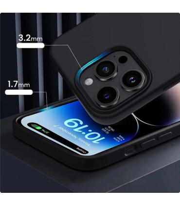 Etui Silicone MagSafe szary iPhone 15 Pro elegancja i ochrona