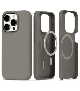 Etui Silicone MagSafe szary iPhone 15 Pro elegancja i ochrona