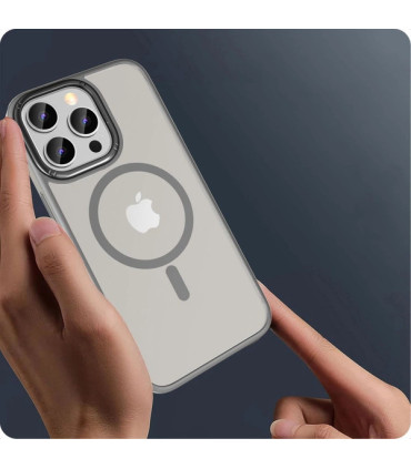 Etui MagMat 2 szary iPhone 15 Pro nowoczesność i ochrona