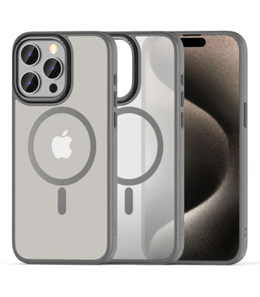 Etui MagMat 2 szary iPhone 15 Pro nowoczesność i ochrona