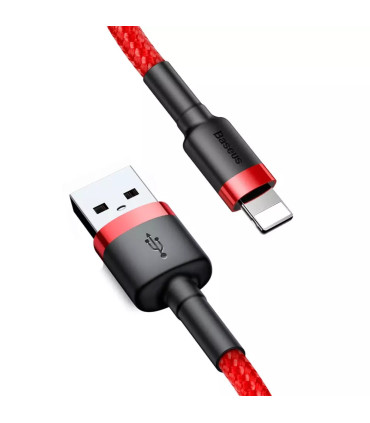 Baseus Cafule Cable USB/Lightning QC3.0 2.4A 1M (Czerwony)