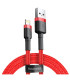 Baseus Cafule Cable USB/Lightning QC3.0 2.4A 1M (Czerwony)