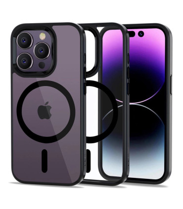 Etui MagSafe przezroczysty/czarny iPhone 14 Pro Max styl i funkcjonalność