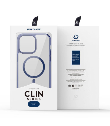 Etui Clin2 niebieski iPhone 14 styl i ochrona
