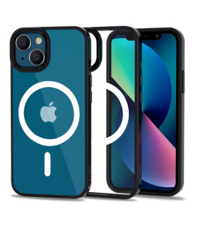Etui MagMat przezroczysty/czarny iPhone 13 ochrona i styl