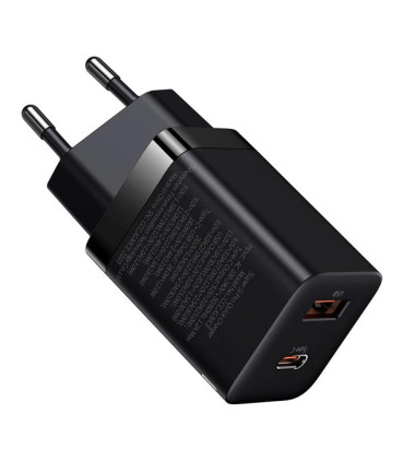 Baseus Super Si Pro USB/USB C 30W (Czarny/Biały)