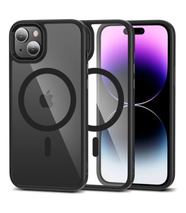 Etui Tech-Protect MagSafe na iPhone 15 Clear/Black