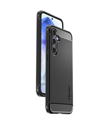 Etui Rugged Armor czarne Samsung A55 – Mocna Ochrona