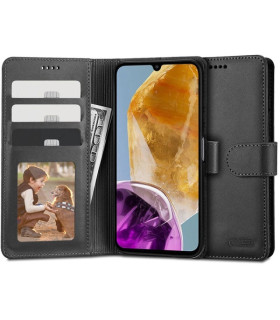 Etui Wallet Czarny Samsung Galaxy M15 – Praktyczność i Ochrona
