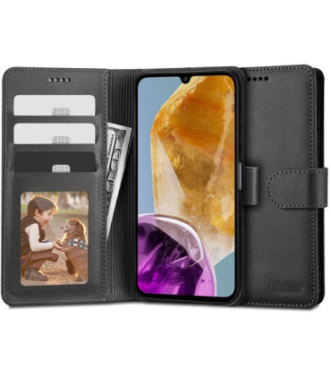 Etui Wallet Czarny Samsung Galaxy M15 – Praktyczność i Ochrona