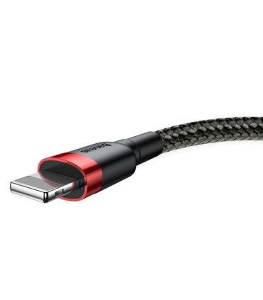 Baseus Cafule Cable USB/Lightning 1.5A 2M (Czarno-czerwony)