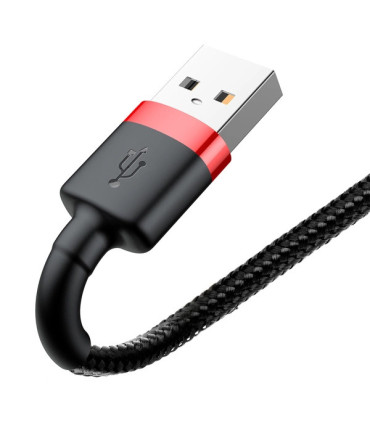Baseus Cafule Cable USB/Lightning 1.5A 2M (Czarno-czerwony)