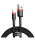 Baseus Cafule Cable USB/Lightning 1.5A 2M (Czarno-czerwony)