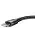 Baseus Cafule Cable USB/Lightning QC3.0 2.4A 1M (Czarno-szary)