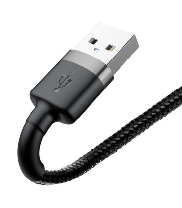 Baseus Cafule Cable USB/Lightning QC3.0 2.4A 1M (Czarno-szary)