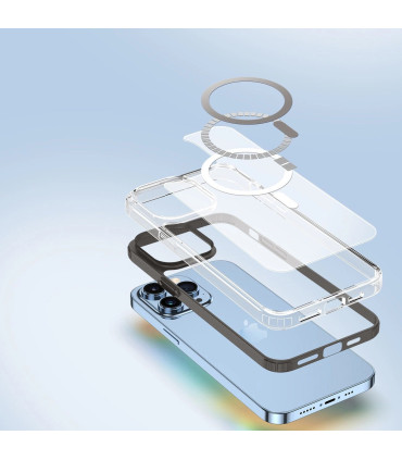 Etui Clin2 Niebieskie iPhone 14 Pro – Styl i Ochrona