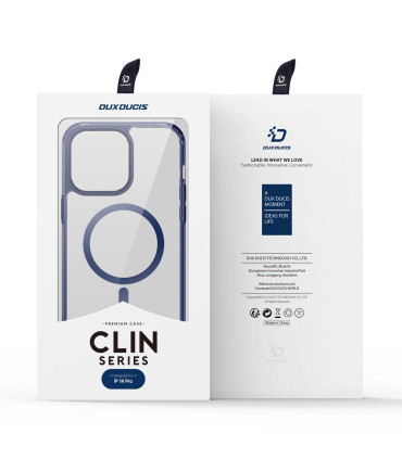 Etui Clin2 Niebieskie iPhone 14 Pro – Styl i Ochrona