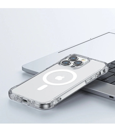 Etui Magnetic Defender przezroczysty iPhone 14 Pro Max – ochrona i styl