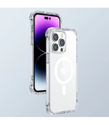Etui Magnetic Defender przezroczysty iPhone 14 Pro Max – ochrona i styl