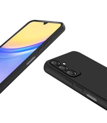 Etui Silicone czarne Samsung A15 – Styl i Komfort