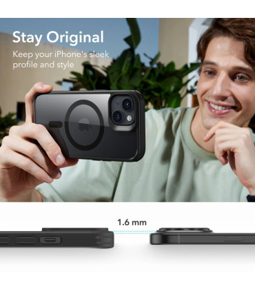 Etui Halolock czarny iPhone 15 – ochrona i MagSafe