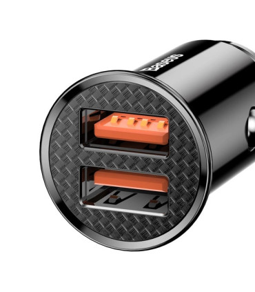 Ładowarka samochodowa Baseus 2x USB A 30W – szybkie ładowanie
