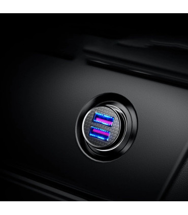 Ładowarka samochodowa Baseus 2x USB A 30W – szybkie ładowanie