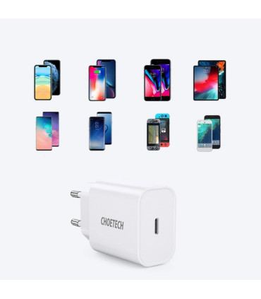 Choetech USB Typ C PD 20W biały