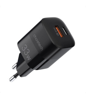 Choetech GaN USB / USB Typ C PD QC 33W Black / White