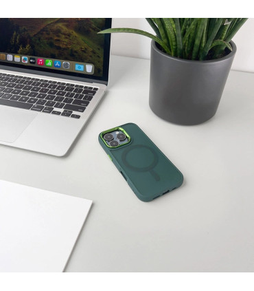 Etui Magnetic Collection iPhone 16 – Ciemnozielony Styl