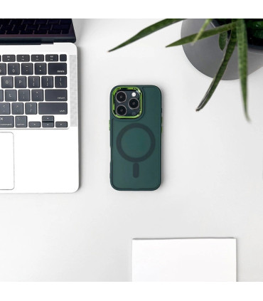 Etui Magnetic Collection iPhone 16 – Ciemnozielony Styl