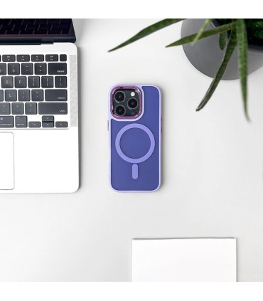 Etui Magnetic Collection iPhone 16 – Fioletowy Styl