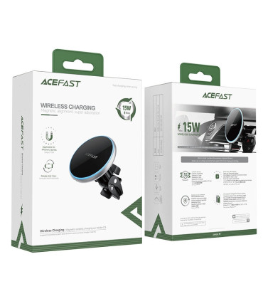 Acefast Uchwyt na kratkę Qi 15W D3 z MagSafe