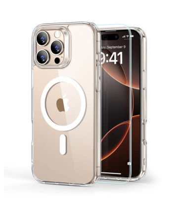 Etui ESR Halolock Przezroczyste + Szkło iPhone 16 Pro – Pełna Ochrona