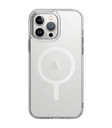 Etui UNIQ Magclick Przezroczysto-Srebrne iPhone 15 Pro Max – Magnetyczna Ochrona
