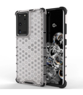 Etui Honeycomb Przezroczysty Samsung Galaxy S22 Ultra – Wytrzymałość i Elegancja