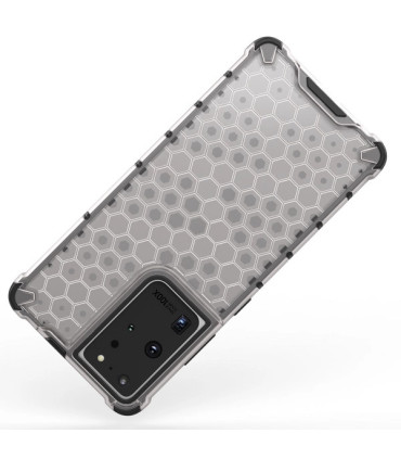Etui Honeycomb Przezroczysty Samsung Galaxy S22 Ultra – Wytrzymałość i Elegancja