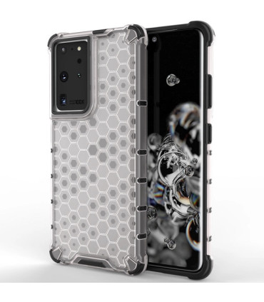 Etui Honeycomb Przezroczysty Samsung Galaxy S22 Ultra – Ochrona i Styl