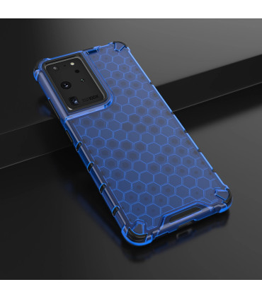 Etui Honeycomb Pancerny Niebieski Samsung S22 Ultra – Maksymalna Ochrona