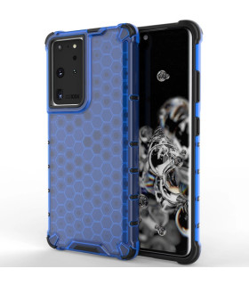 Etui Honeycomb Pancerny Niebieski Samsung S22 Ultra – Maksymalna Ochrona