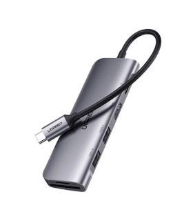 Adapter Ugreen Gray CM195 6w1 USB-C – HDMI i Więcej
