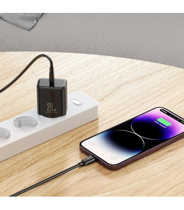 Ładowarka USB-C 20W PD Joyroom JR-TCF06 – Czarna, Szybkie Ładowanie