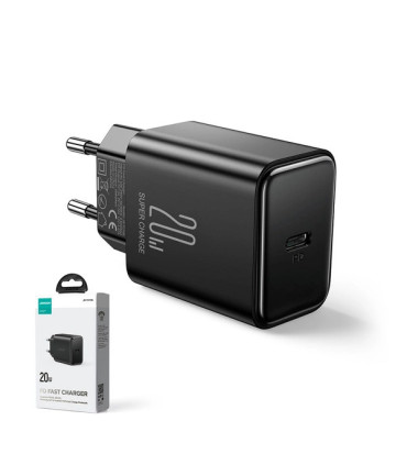 Ładowarka USB-C 20W PD Joyroom JR-TCF06 – Czarna, Szybkie Ładowanie