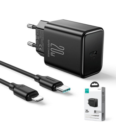 Ładowarka USB-C 20W PD Joyroom JR-TCF06 – Czarna, Szybkie Ładowanie