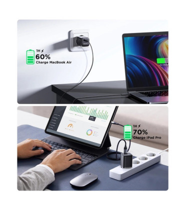 Ładowarka Sieciowa Joyroom JR-TCF07EU 30W – USB-C PD/QC, Czarna