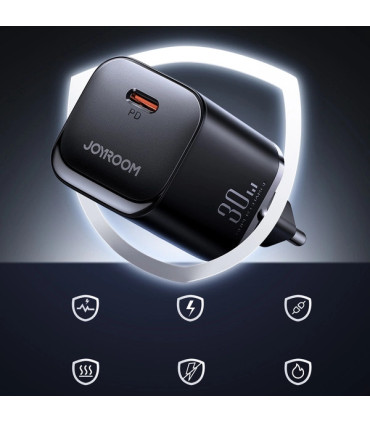 Ładowarka Sieciowa Joyroom JR-TCF07EU 30W – USB-C PD/QC, Czarna