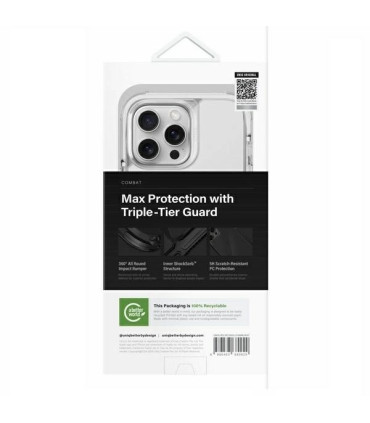 Etui Uniq Combat Magclick iPhone 16 Pro Max 6.9" – Białe