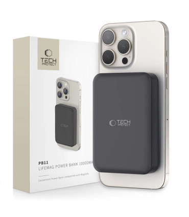 Powerbank Tech-Protect LifeMag PB11 10000mAh 15W MagSafe – Czarny
