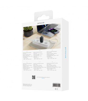 Ładowarka Ścienna Proove Silicone Power 40W (2x USB-C) – Czarna