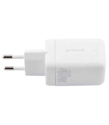 Ładowarka Ścienna Proove 40W (2x USB-C) – Biała